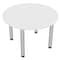 Skutchi Designs Square 4 Person Conference Room Table, 46" W, 46" L, 29" H, White HAR-RD-46-POST-XD09 - alternate 1